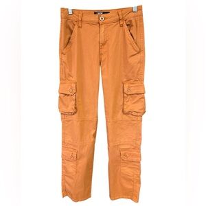 LVGN Jeans Rusty Orange Cargo Jeans Preowned Size 3/27